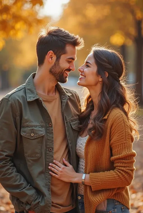 Beautiful pictures of a lovely couple smiling 