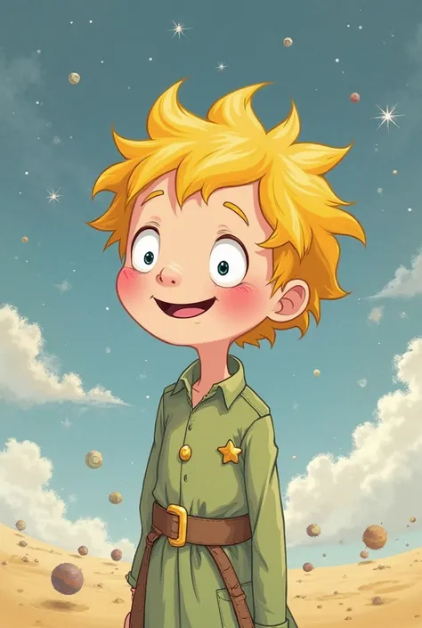 Picture of the Little Prince with a funny expression