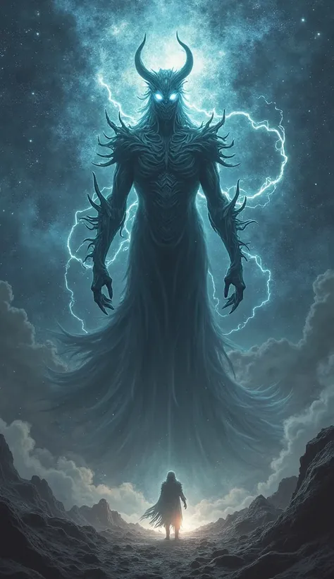 please imagine a cosmic evil djinn