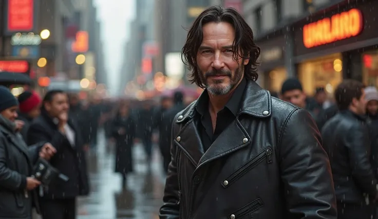 The Internet’s Favorite Celebrity**  
*(Montage of Keanu’s wholesome moments: waving at fans, signing autographs, standing patiently in the rain.)*  