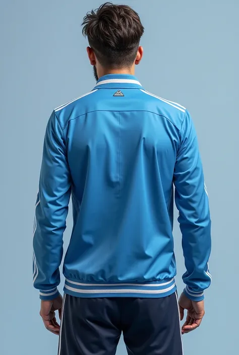 Men's blue and white sports jacket soccer uniform in the color of Argentina