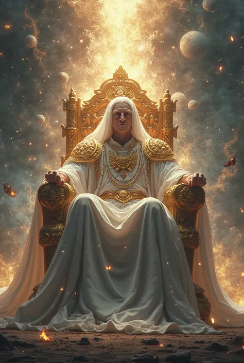 God seated on the throne