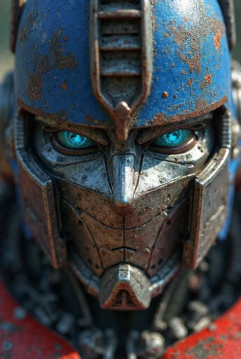 old movie optimus prime close up shot like power of God
