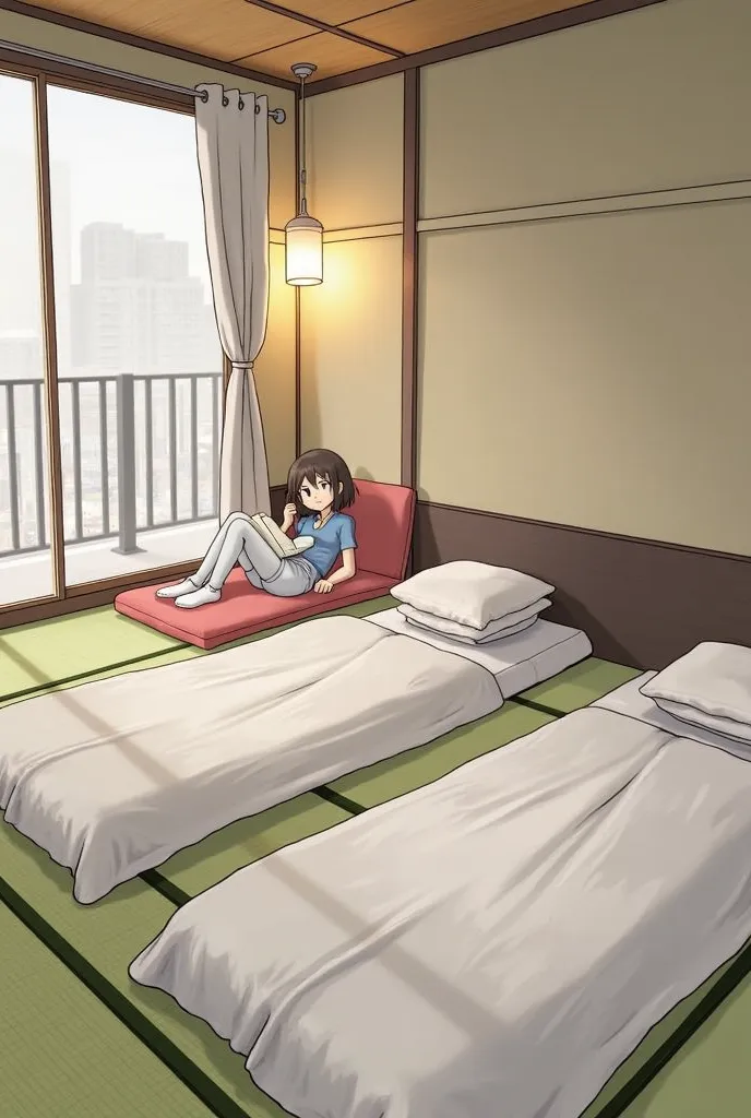 woman、Duo、Two futons、Sleeping on a futon、Holiday House、