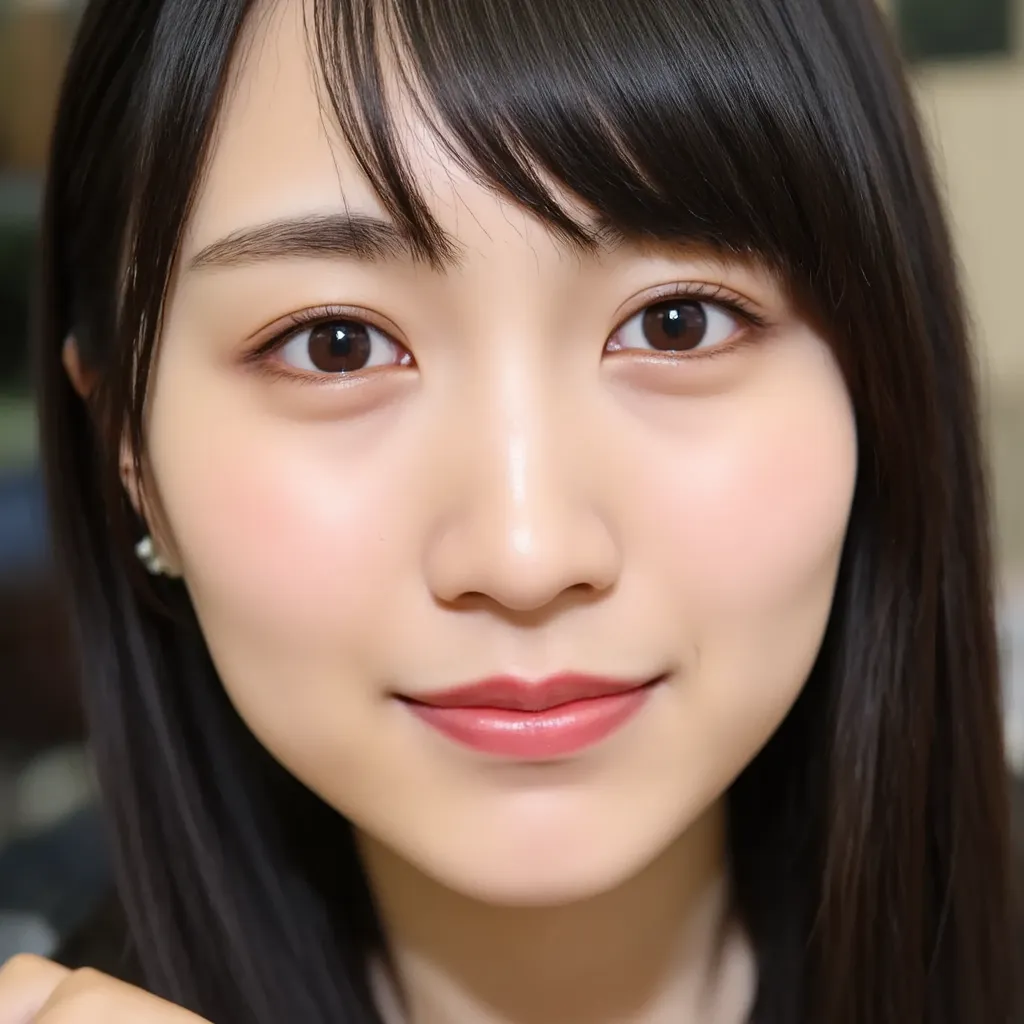 ((looking,for viewer)),((face focus)),((close up)),Japanese women, smiling,detailed expression,live action,Genuine,cute young girl,beautiful reflective eyes,beautiful detailed lips, very delicate eyes and face,long lashes, sensual expression,(8K HDR),super...