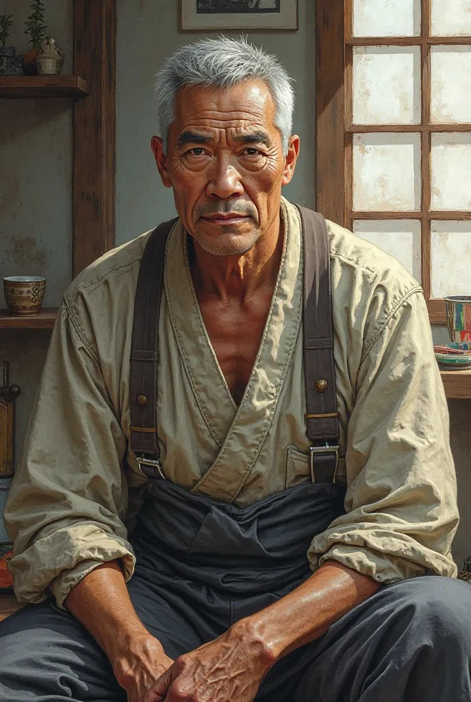 Takimoto　Sōkōchi(Takimoto　Muneki)Please create a Japanese 50-year-old man that comes to mind with the name