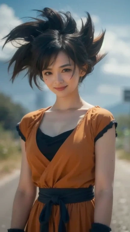 Live-action adaptation、Background of a big road in a vast plateau、Beautiful background