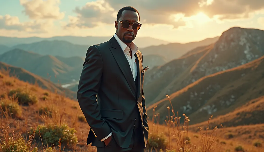  Genrate an high resolution landscape image of p Diddy as a when he was 