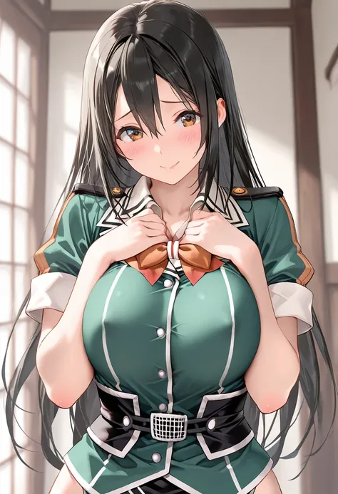 8k, masterpiece, best quality, ultra detailed, Ultra-high resolution, Highly detailed CG, break, 1girl, chikuma\(kancolle\), kawaii, nsfw
