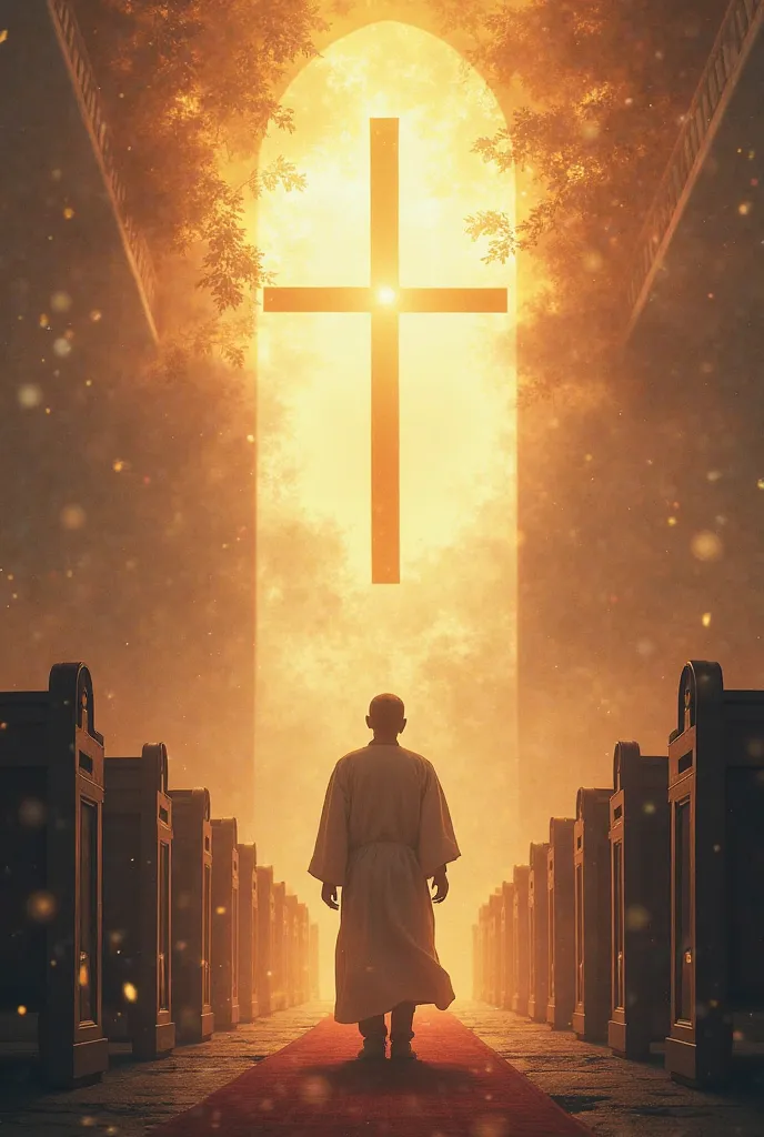 Church event poster with redemption theme