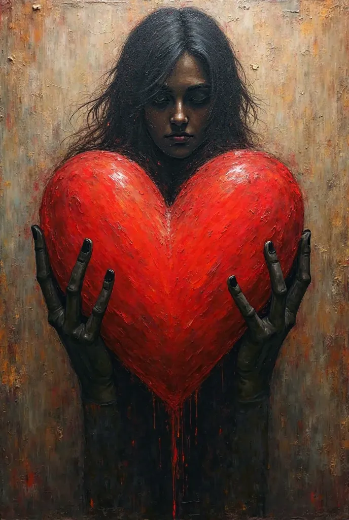 "I want a painter who paints a heart on canvas and in the background is a shadow of a woman."