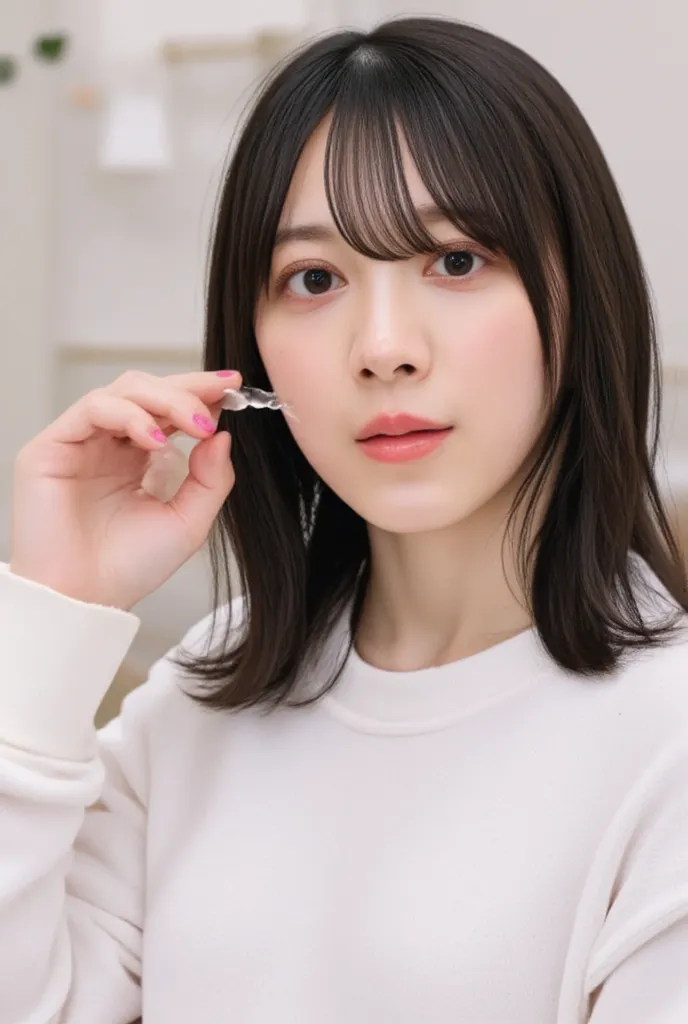     High Resolution Photos . Young Japanese Idol , Cookie . Young Japanese Idol , Alone , One girl , Bikini , Focus on face , Face close-up , Looking at camera , Long hair , Pale skin , Detailed face , Double large eyes , Charming eyes , Light make-up .
( ...