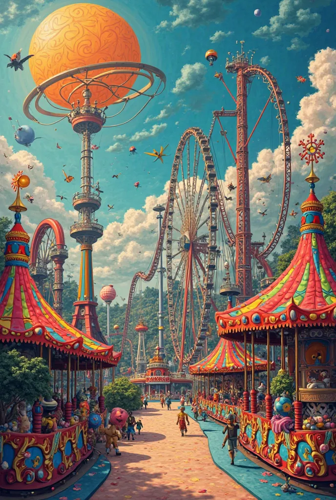 Can you write luna park in the art way