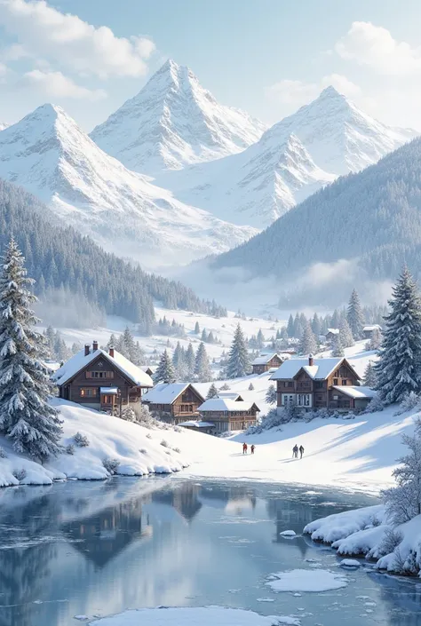 Switzerland in winter.