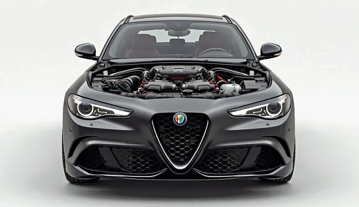 2025 alfa Romeo Giulia open bonnet frant 