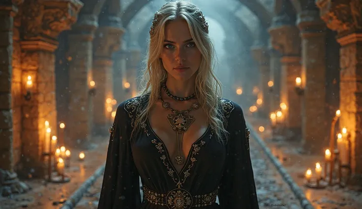 Sexy female priestess in the Game of Thrones universe