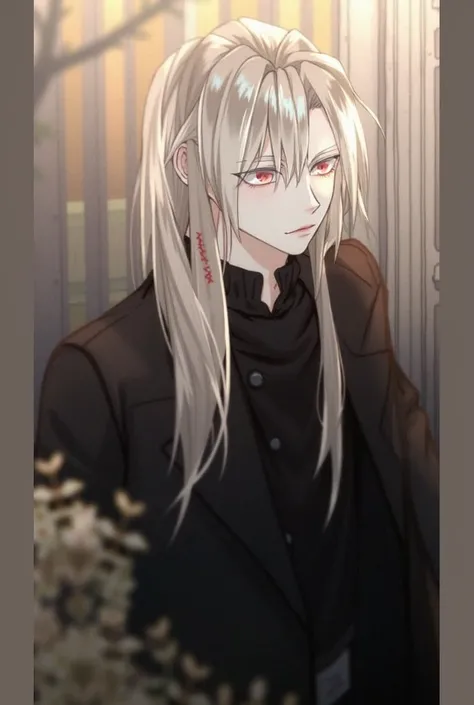 (Draw this MALE in anime style)

Edward has a pale, almost porcelain-like complexion, a result of his albinoism, which gives him an ethereal and slightly fragile look. His long, white hair cascades around his face and down his back, often slightly messy du...