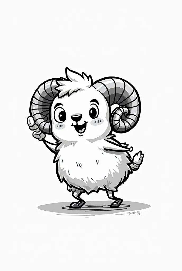 a black and white cartoony drawing of a flashy new and healthy RAM stick (computer) that is happy