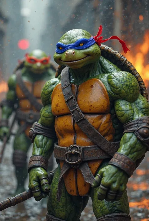 I want a picture of the age Mutant Ninja Turtles with artificial intelligence, with enthusiasm and action, and with the lights and muscles of the age Mutant Ninja Turtles. It should be a wow picture.
Let it be cartoons