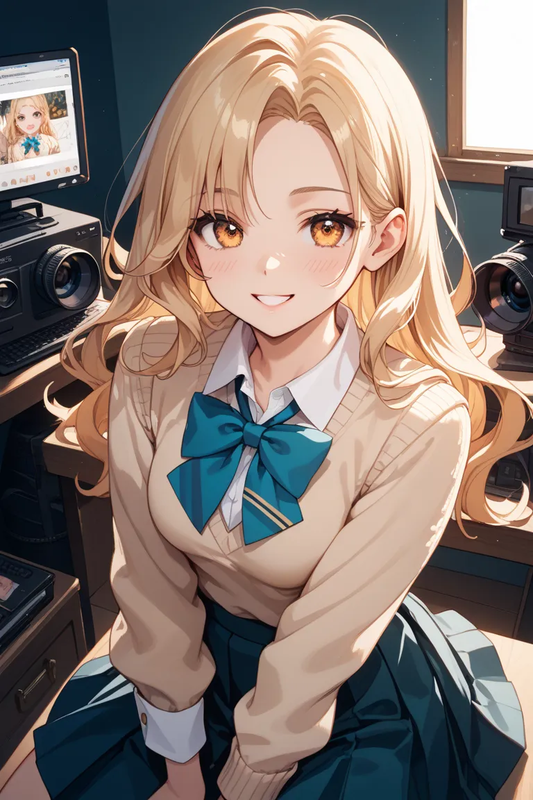 A young, light-skinned anime girl, positioned slightly off-center towards the left of the image, is depicted in a style reminiscent of manga or anime artwork.  She is in her late s or early twenties.  The girl has long, dark, straight hair that falls down ...