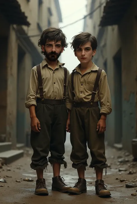 Two orphan boys standing 1820