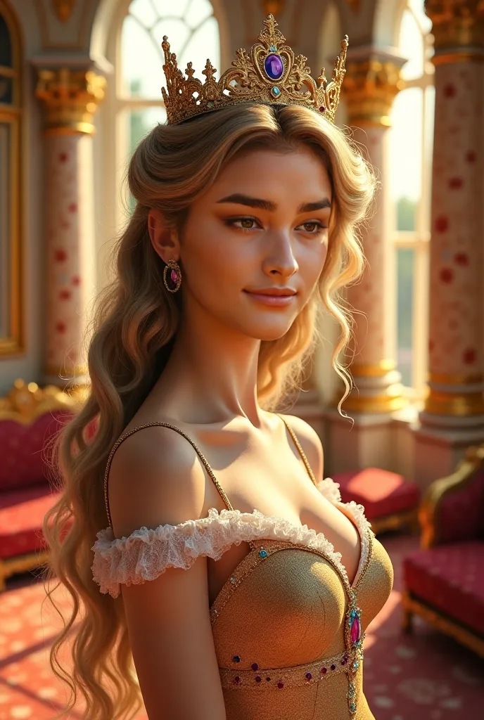 a woman as a princess