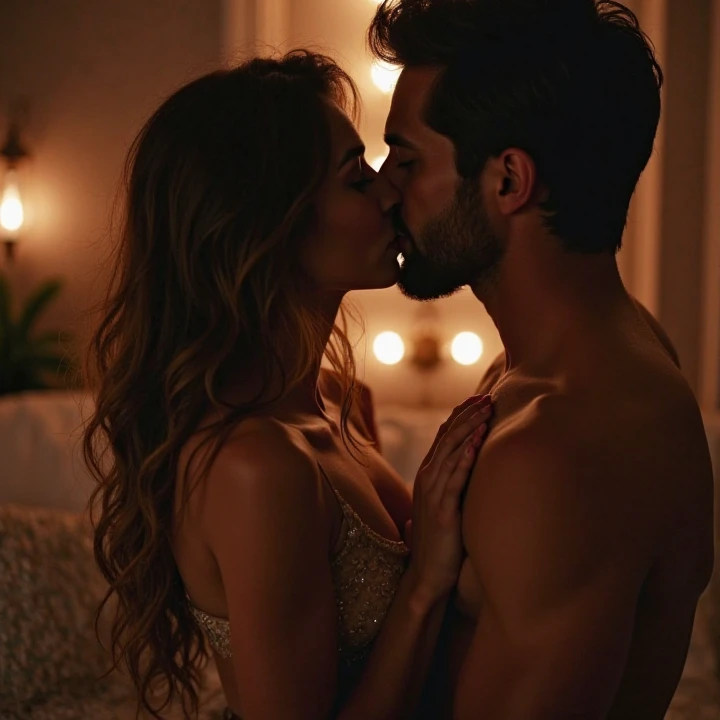 Leep Kissing video with hot girl 