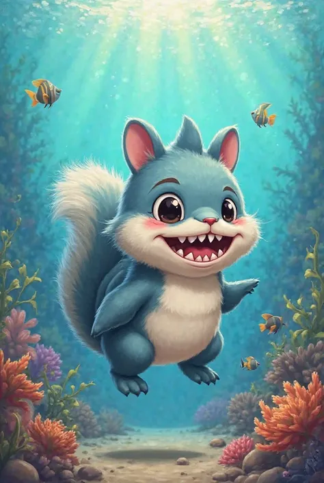 Cute squirrel shark