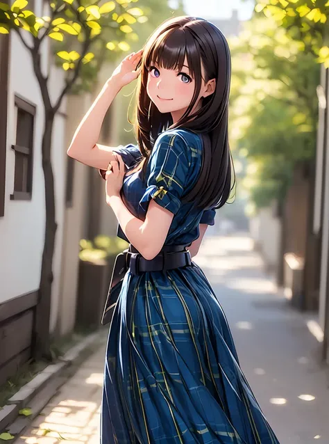 high definition ,In 8K, TOP QUALITY, exhaustive,  semi-realistic anime ,  D Anime Style  , smooth anime CG , one girl,  19-year-old Japanese woman on a luxury liner  ,(  slim),modeling,(( Round, sparkling eyes )),  glossy brown hair,((wave hairstyle with b...