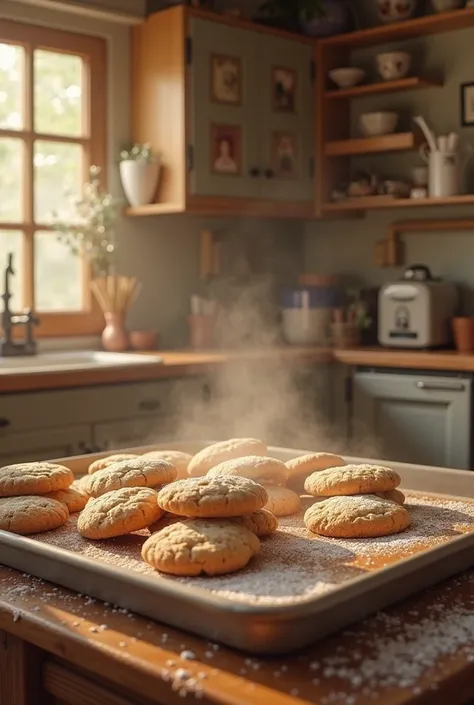 The room fills with the scent of warm vanilla and fresh-baked cookies.