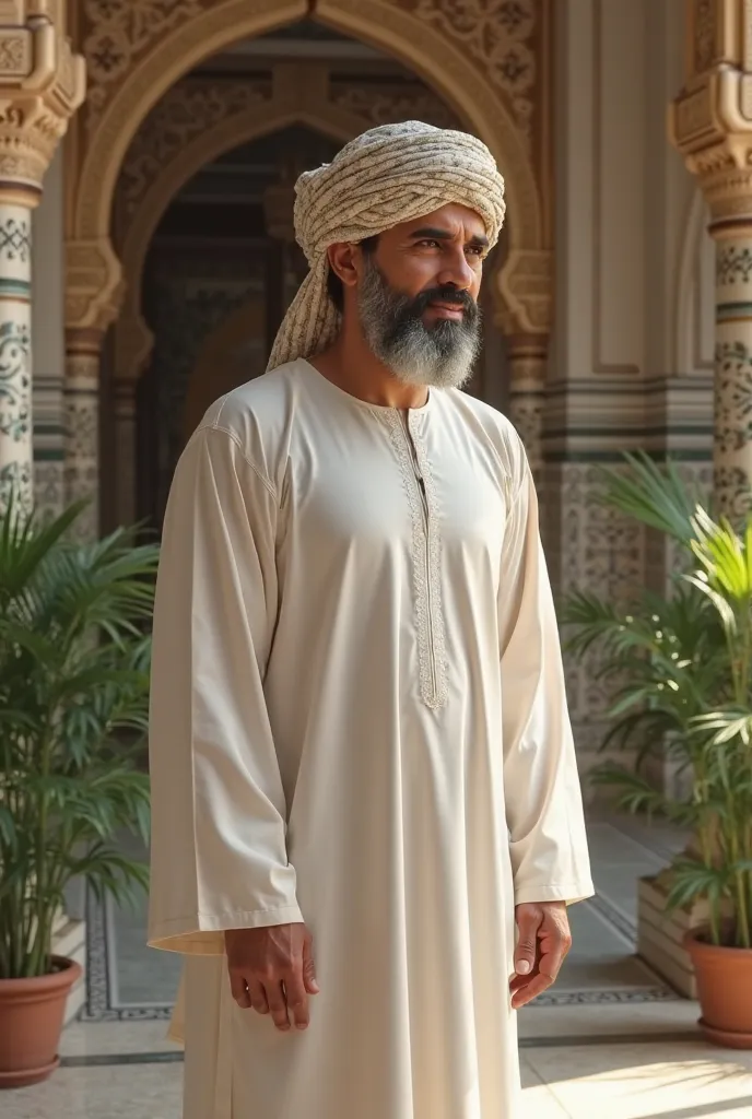 A well-dressed muslim man 