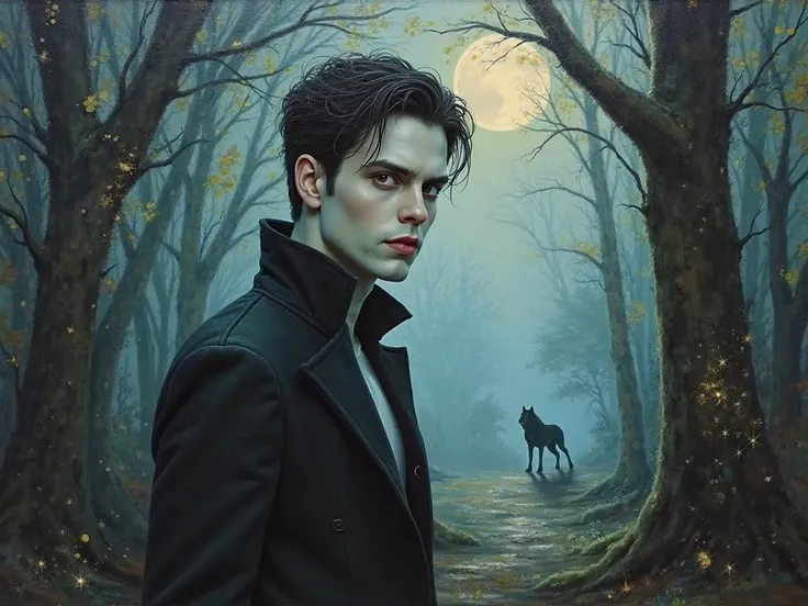 Leave the painting with references to things from the movie Twilight 