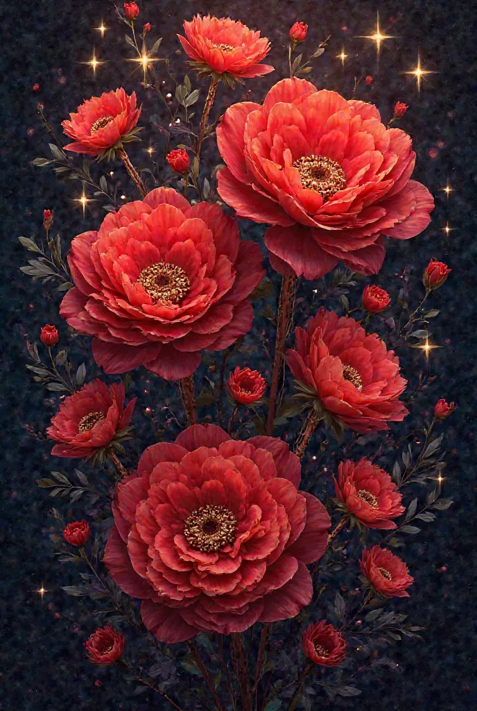 Write me the name 
Mum Nikita darling in typology of red flowers with stars 