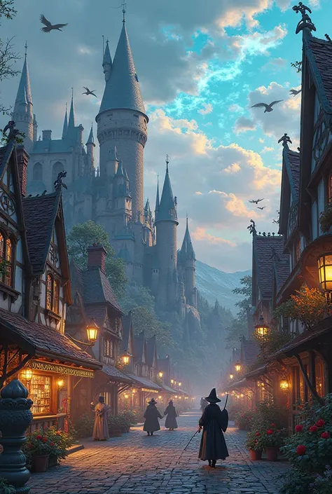 A fantasy world like Harry Potter 