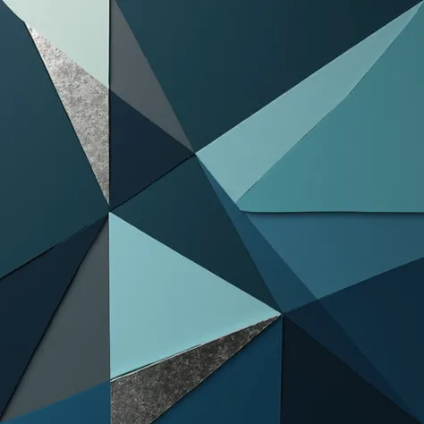 minimalist elegant abstract geometric pattern, cool-toned color scheme, navy, turquoise, silver, artistic non-repetitive design, smooth matte texture, sophisticated modern style, full-frame coverage