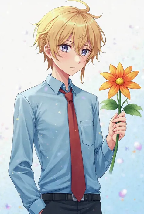 The main character in this work is Hoshino Aquamarine, a 20-year-old adult. He looks good; he has a cool Q-beauty look; he is blond and has an asterism shape on his right eye in a clear wall, so he is handsome, and Hye-style, also known as asymmetrical hai...