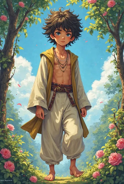 Muhammad is in the form of a brown anime with Buckley's hair wearing sex pants and don't forget to add effects from nature (flowering trees ) 