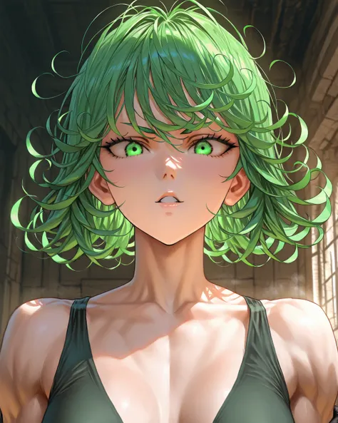 tatsumaki "one punch man". expression of pleasure. sexy,  provocative . full body. 