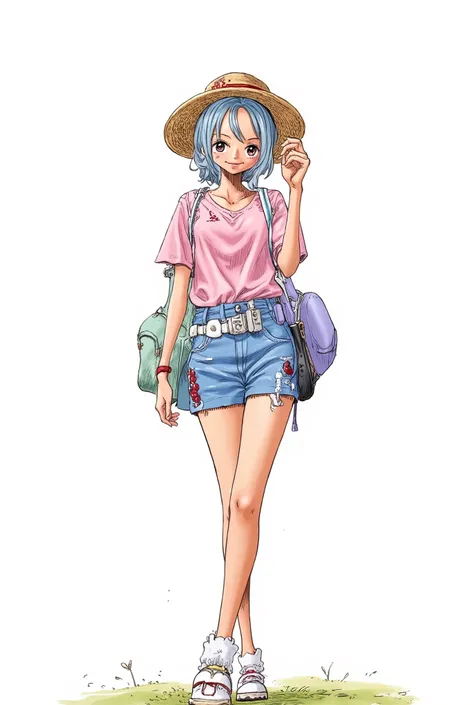 Anime style、girl、Mech01、ArsMJStyle, Oil Pastels、background is stark white、on3pi3c3styl3、ground、pastel collar、Akira Toriyama Style、Two legs、Two arms、Five fingers、Perfect piece、high quality、32K、Alone、( alone:1.4)、Semi-realistic、detailed eyes、detailed faces、(...