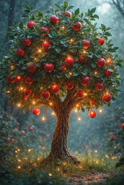 Can you add tree of apple and Christmas light