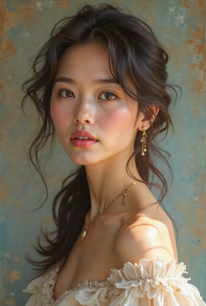 Woman beauty painting 