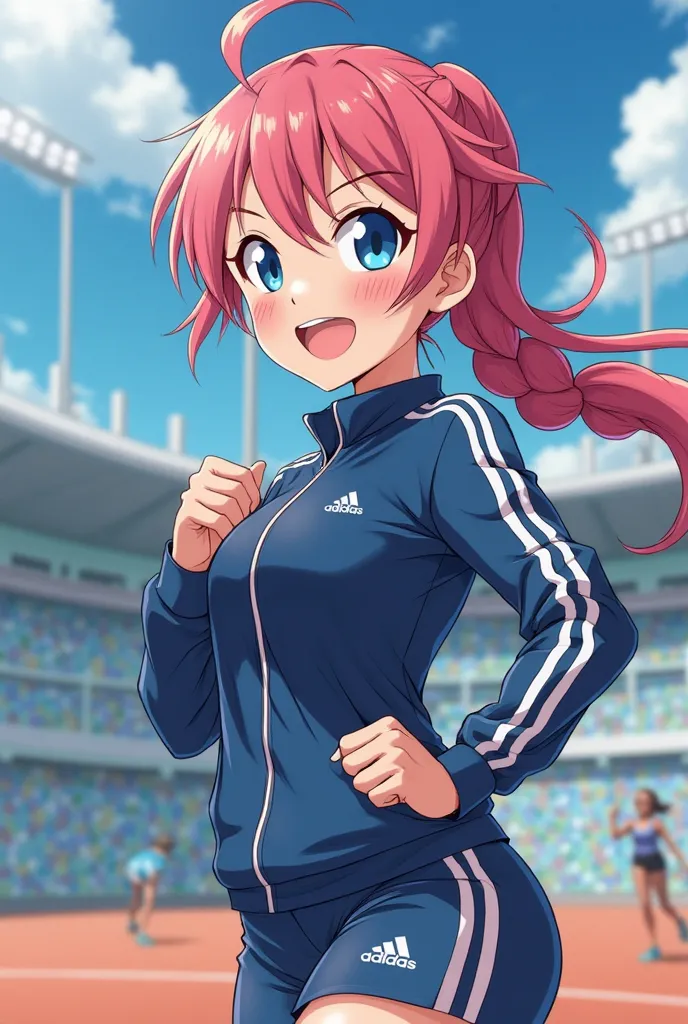 Anime girl in sports Adidas 