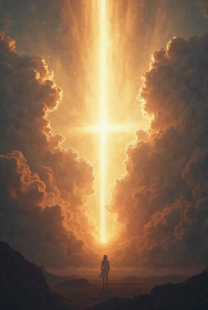 Dramatic sky with rays of light, representing the imminent return of Jesus.
