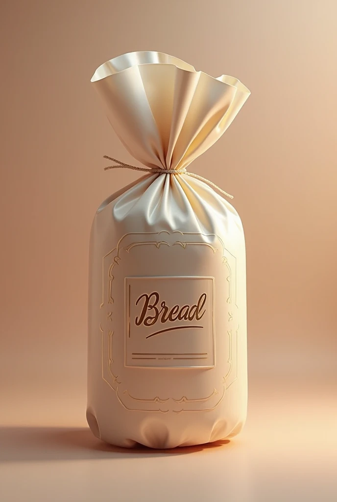 Create a realistic image with a bread wrapper with a good label, with a highlight of quality