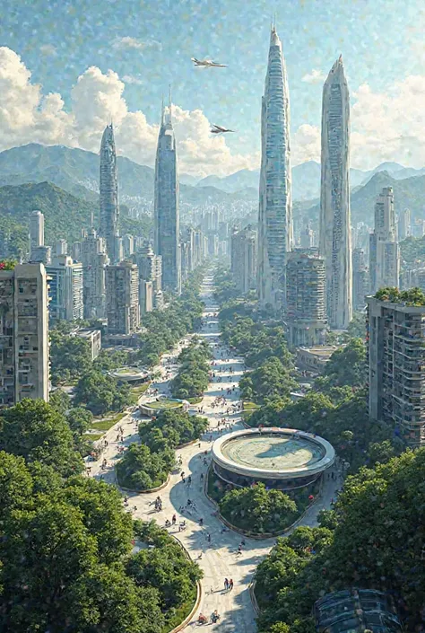 City of San José, Costa Rica in the future 