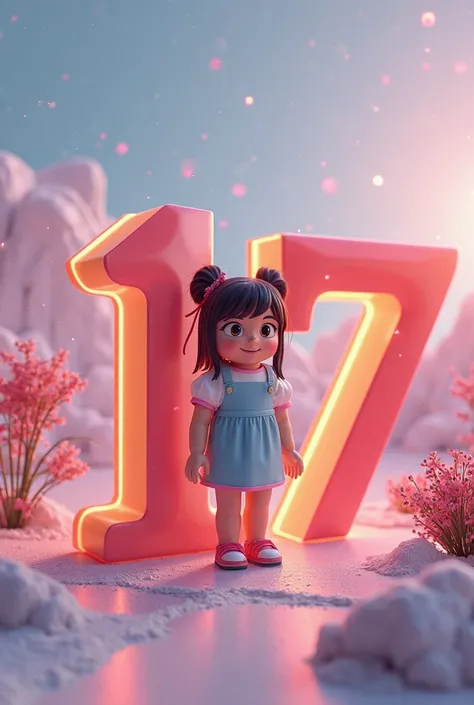 The letter L with the number 17 behind the L. And a girl's Roblox skin 