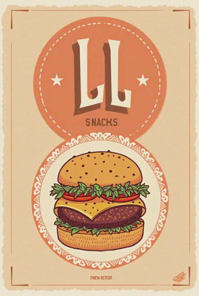 You can change both images? In the first , That text that is inside the circle, I could exchange it for “the best bid in the city”, And at the bottom of the circle, for “hamburger and açaí”.  in the second image, It would be to insert only the word “snacks...