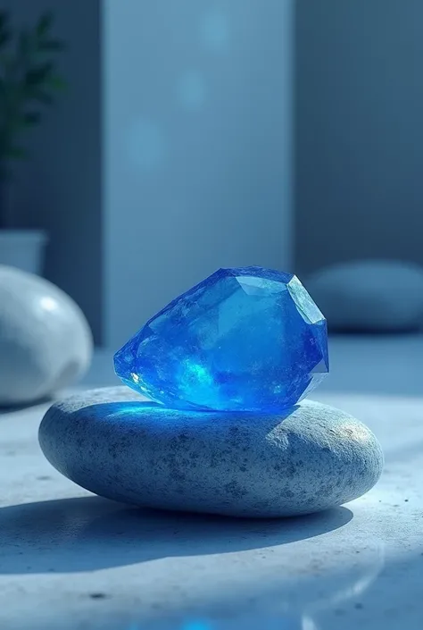 Show the stone in blue colour 