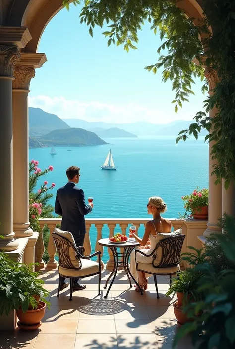 Sea view, luxurious terrace 