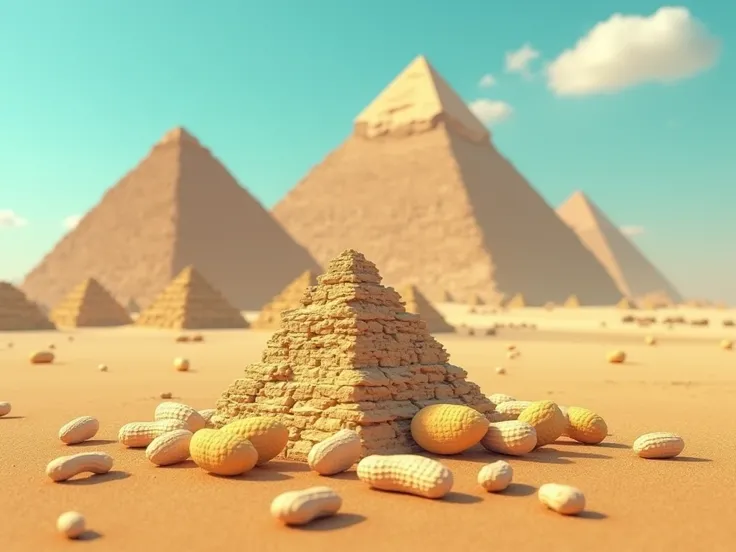 The pyramids saw peanuts